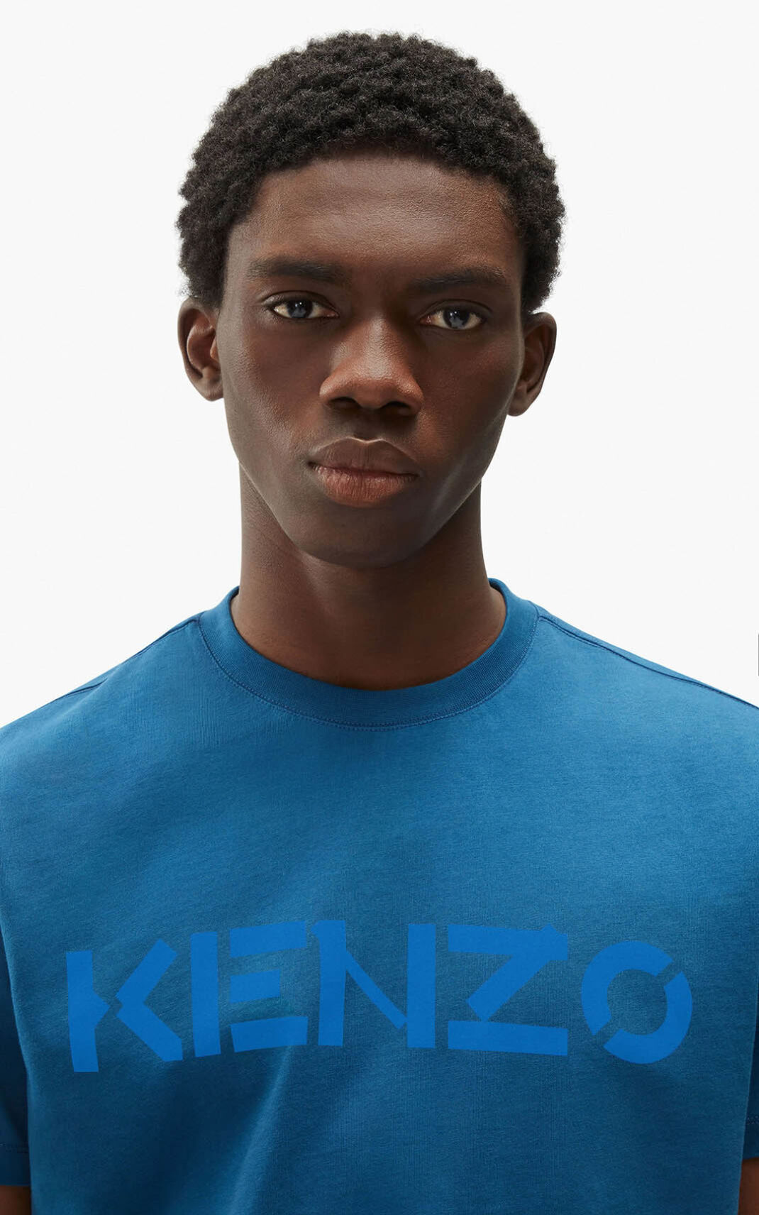 T Shirt Kenzo Logo Homme Bleu | XLWG-07819